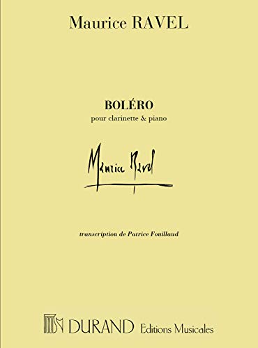 Bolero Clarinette-Piano Bolero Clarinette-Piano