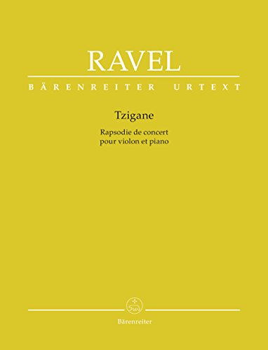 Tzigane. Rapsodie de concert pour violon et orchestre. Klavierauszug: Rhapsodie de concert pour violon et orchestre