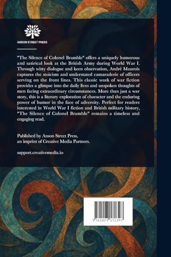 The Silence of Colonel Bramble von Anson Street Press