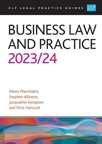 Business Law and Practice 2023/2024: Legal Practice Course Guides (LPC)