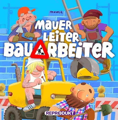 Mauer, Leiter, Bauarbeiter von Reprodukt