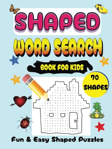 Shaped Word Search Puzzles: Fun Themes About Car, Forest, Mother and Many More | 70 Puzzles, 1050 Words | Book For Kids | Gift Ideas von Independently published