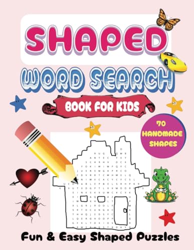 Shaped Word Search Puzzles: Fun Themes About Car, Forest, Mother and Many More | 8.5 x11 | 70 Puzzles, 1050 Words | Book For Kids | Gift Ideas von Independently published