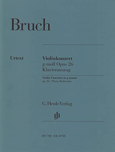 Konzert 1 G-Moll Op 26 Vl Orch. Violine, Klavier: Besetzung: Violine und Klavier (G. Henle Urtext-Ausgabe)