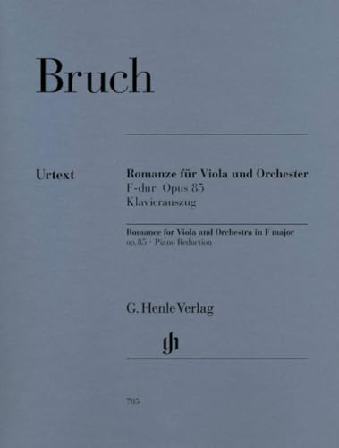Romanze F-Dur op. 85 Va Orch. Viola, Klavier: Besetzung: Viola und Klavier (G. Henle Urtext-Ausgabe)