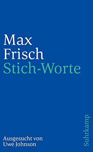 Stich-Worte (suhrkamp taschenbuch)