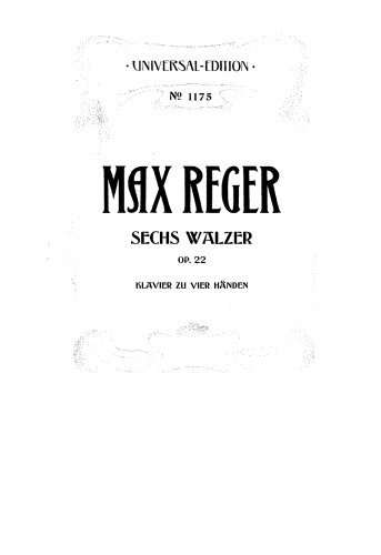 6 Waltzes, Op. 22