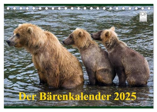 Der Bärenkalender 2025 (Tischkalender 2025 DIN A5 quer), CALVENDO Monatskalender