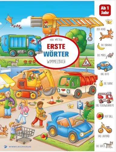 Erste Wörter Wimmelbuch: Bilderbuch für Kinder ab 1 Jahr