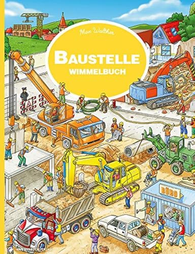 Baustellen Wimmelbuch: Der erfolgreiche Klassiker jetzt im handlichen Format für unterwegs! Kinderbücher ab 2 Jahre - Bilderbuch: Pocket Version - Kinderbücher ab 2 Jahre - Bilderbuch von adrian & wimmelbuchverlag