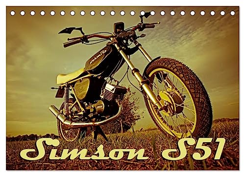 Simson S51 (Tischkalender 2024 DIN A5 quer), CALVENDO Monatskalender von CALVENDO