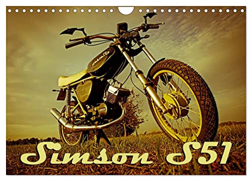 Simson S51 (Wandkalender 2024 DIN A4 quer), CALVENDO Monatskalender von CALVENDO