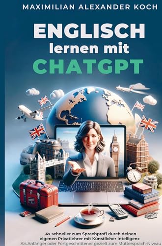 Englisch lernen mit ChatGPT: 4x schneller zum Sprachprofi durch deinen eigenen Privatlehrer mit Künstlicher Intelligenz |: Als Anfänger oder Fortgeschrittener gezielt zum Muttersprach-Niveau