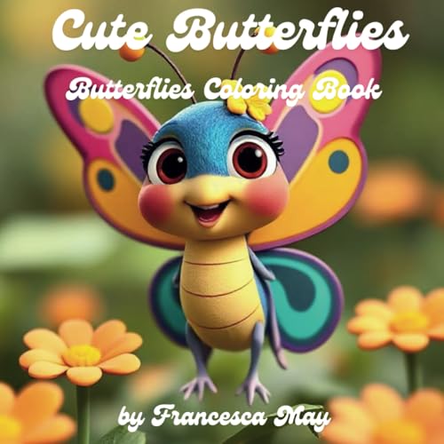 Cute Butterflies, Coloring Book for Kids: Grab your crayons and let the funny butterflies bring a smile to your day! 🎨🦋😄 von Independently published