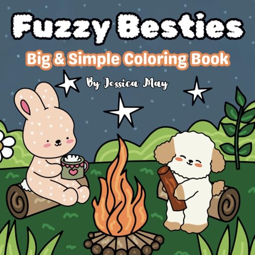 Fuzzy Besties: Coloring Book for Adults and Teens Featuring Cute & Furry Scenes for Relaxation von Independently published