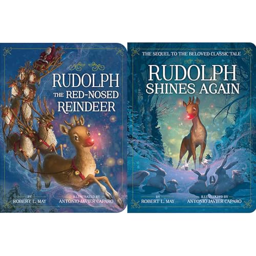 Rudolph the Red-Nosed Reindeer A Christmas Collection: Rudolph the Red-Nosed Reindeer; Rudolph Shines Again (Classic Board Books) von Little Simon