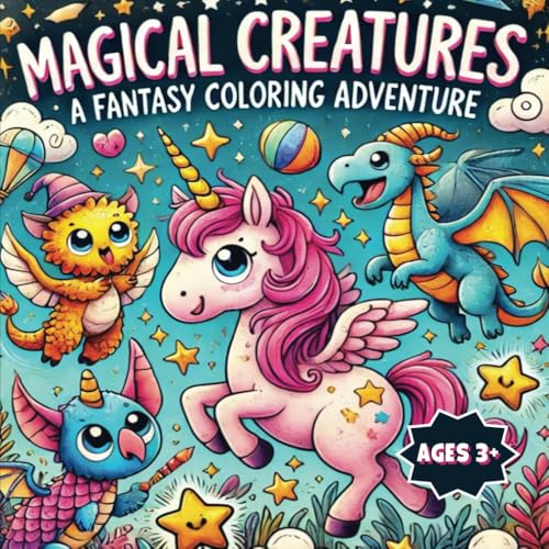 MAGICAL CREATURES: A fantasy coloring adventure von Independently published