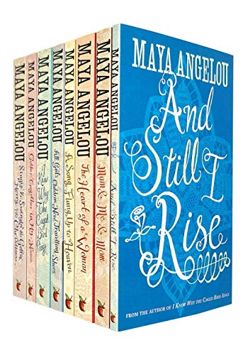 Maya Angelou 8 Books Collection Set (And Still I Rise,Mom and Me and Mom,The Heart Of A Woman,Song Flung Up to Heaven,All God's Children Need Travelling Shoes,I Know Why The Caged Bird Sings and More)