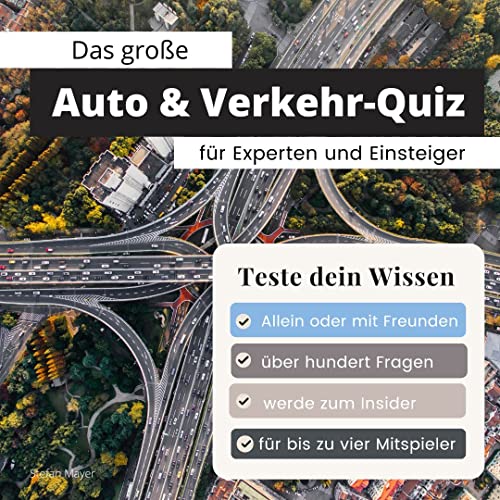 Das große Auto & Verkehr-Quiz für Experten und Einsteiger: Teste dein Wissen. Die besten Fragen über Automarken & Verkehrsregeln. Das perfekte Geschenk zum Geburtstag und zu Weihnachten von 27 Amigos