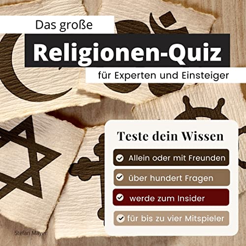 Das große Religionen-Quiz für Experten und Einsteiger: Teste dein Wissen. Die besten Fragen über Christentum, Buddhismus, Islam, Ethik & griechische ... Geschenk zum Geburtstag und zu Weihnachten von 27 Amigos