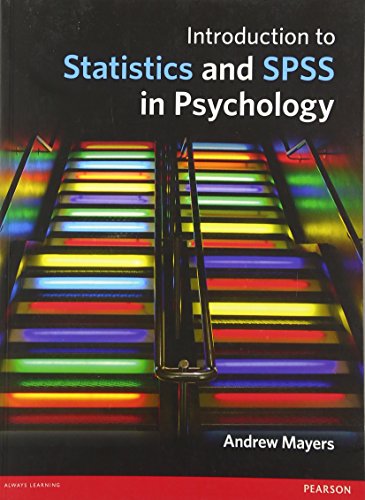 Introduction to Statistics and SPSS in Psychology von Pearson