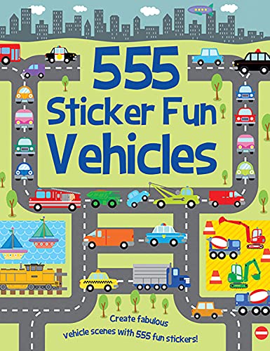 555 Sticker Fun - Vehicles Activity Book von Imagine That