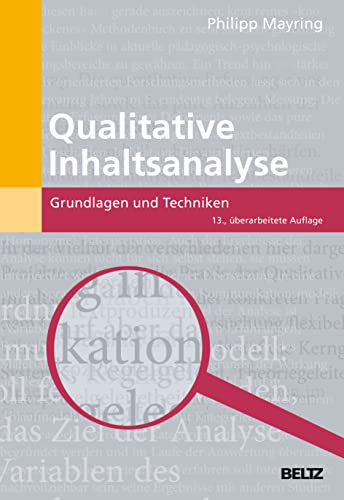 Qualitative Inhaltsanalyse: Grundlagen und Techniken (Beltz Pädagogik) von Beltz