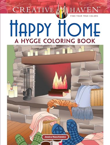 Happy Home: A Hygge Coloring Book (Creative Haven)