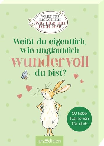 Weißt du eigentlich, wie unglaublich wundervoll du bist?: 50 liebe Kärtchen für dich | Kartenbox mit 50 Kärtchen Weißt du eigentlich, wie unglaublich wundervoll du bist?: 50 liebe Kärtchen für dich | Kartenbox mit 50 Kärtchen von arsEdition GmbH