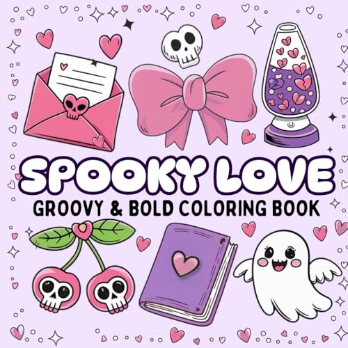 Spooky Love Coloring Book for Kids: A Beautiful Coloring Book for Adults, Filled with Spooky, Sweet, and Bold Designs to Relieve Stress and Spark Creativity von Independently published