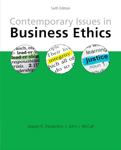 Contemporary Issues in Business Ethics von Cengage Learning