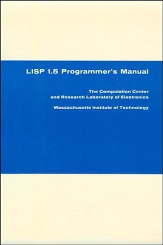 LISP 1.5 Programmer's Manual von MIT Press