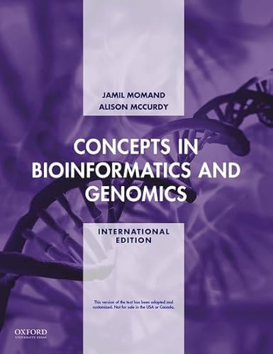 Concepts in Bioinformatics and Genomics von Oxford University Press Inc