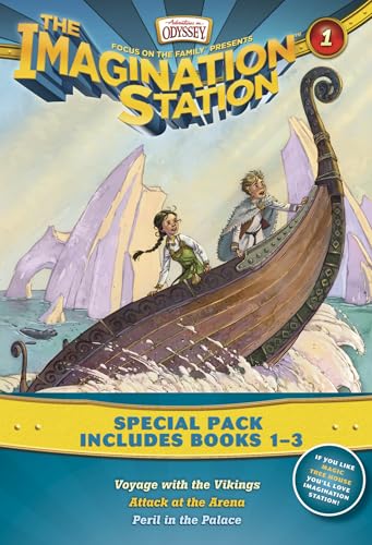 Imagination Station Books 3-Pack: Voyage with the Vikings / Attack at the Arena / Peril in the Palace: Special Pack Include Book 1 to 3 (Adventures in Odyssey the Imagination Station)