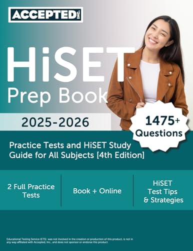 HiSET Prep Book: Practice Tests and HiSET Study Guide for All Subjects: [4th Edition]: 2 Practice Tests and HiSET Study Guide for All Subjects [4th Edition]