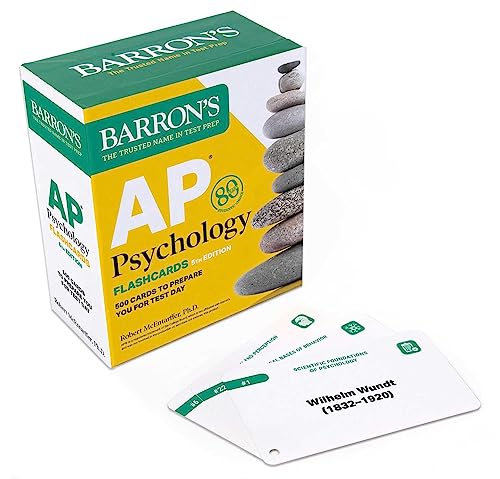 AP Psychology Flashcards, Fifth Edition: Up-to-Date Review + Sorting Ring for Custom Study (Barron's AP Prep) von Barrons Educational Services