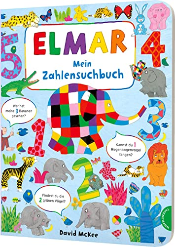 Elmar: Mein Zahlensuchbuch: Zählen lernen mit dem bunten Elefanten von Thienemann Verlag