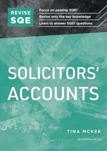 Revise SQE Solicitors' Accounts: SQE1 Revision Guide 2nd ed von Revise SQE