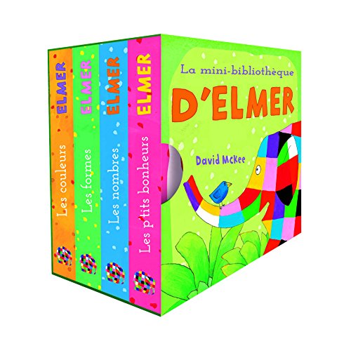 La Mini Bibliotheque d'Elmer: Coffret en 4 volumes : Les couleurs ; Les formes ; Les nombres ; Le p'tits bonheurs von KALEIDOSCOPE