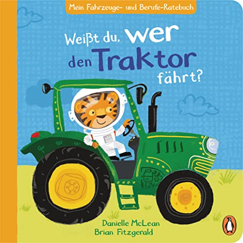 Mein Fahrzeuge- und Berufe-Ratebuch - Weißt du, wer den Traktor fährt?: Pappbilderbuch mit vielen Klappen zum Mitmachen ab 2 Jahren (Die Fahrzeuge-und-Berufe-Ratebuch-Reihe, Band 1) von PENGUIN VERLAG