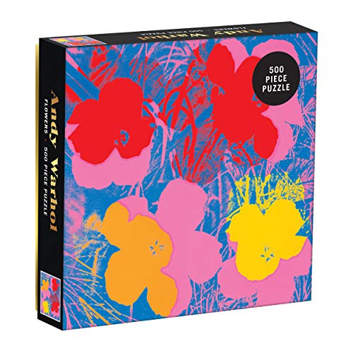 Galison Mudpuppy Andy Warhol Flowers 500 Piece Puzzle von Galison