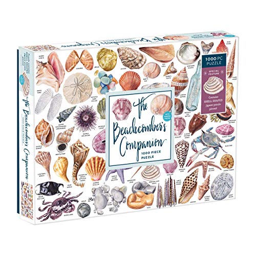 Galison Mudpuppy The Beachcomber's Companion 1000 Piece Puzzle with Shaped Pieces Galison Mudpuppy The Beachcomber's Companion 1000 Piece Puzzle with Shaped Pieces