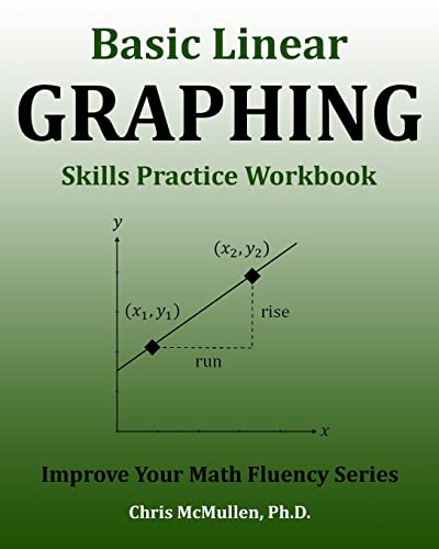 Basic Linear Graphing Skills Practice Workbook: Plotting Points, Straight Lines, Slope, y-Intercept & More (Improve Your Math Fluency Series) von Zishka Publishing
