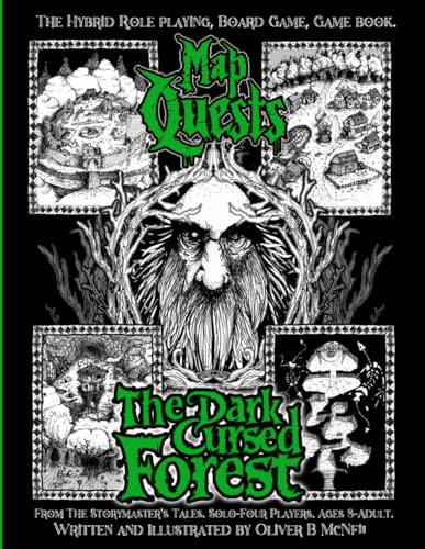 Map Quests: The Dark, Cursed Forest. The Hybrid Role Playing, Board Game, Game book.: From The Storymaster's Tales. Solo-Four Players. Ages 8-Adult. von Independently published
