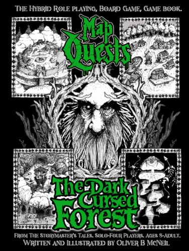 Map Quests: The Dark, Cursed Forest. The Hybrid Role Playing, Board Game, Game book.: From The Storymaster's Tales. Solo-Four Players. Ages 8-Adult. von Independently published