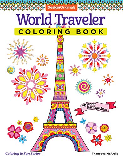World Traveler Adult Coloring Book: 30 World Heritage Sites (Coloring Is Fun) von Design Originals