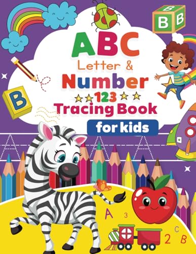 Alphabet ABC & Number 123 Tracing Book Ages 3-6
