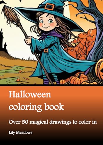 Halloween coloring book: Over 50 magical drawings to color in (Enchanted Coloring Book Series by Lily Meadows) von Nell James Publishers