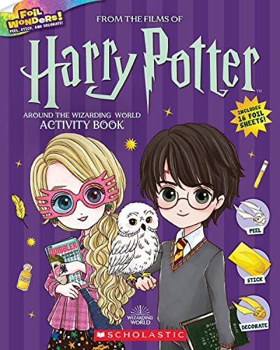 Harry Potter Around the Wizarding World Activity Book: Hogwarts House Cup (Foil Wonders! Peel, Stick, and Decorate!)