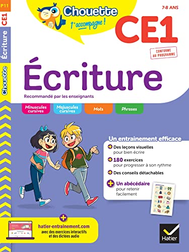 Chouette - Ecriture CE1: cahier d'entraînement recommandé par les enseignants